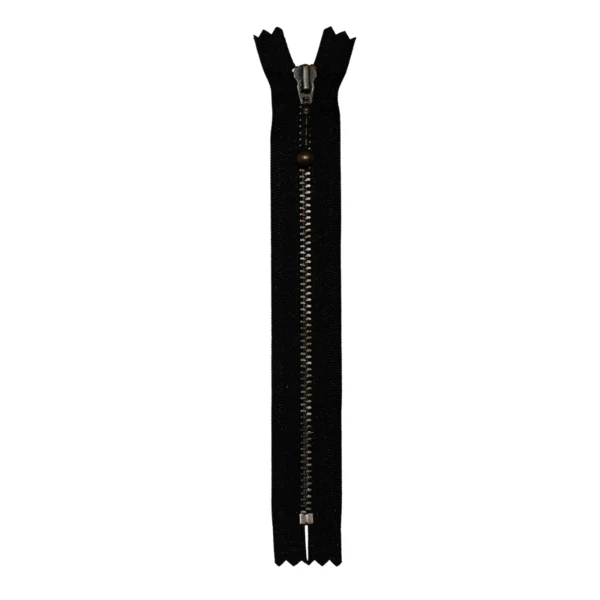YKK Fast Lynlås Antik Messing 4 mm 17 cm